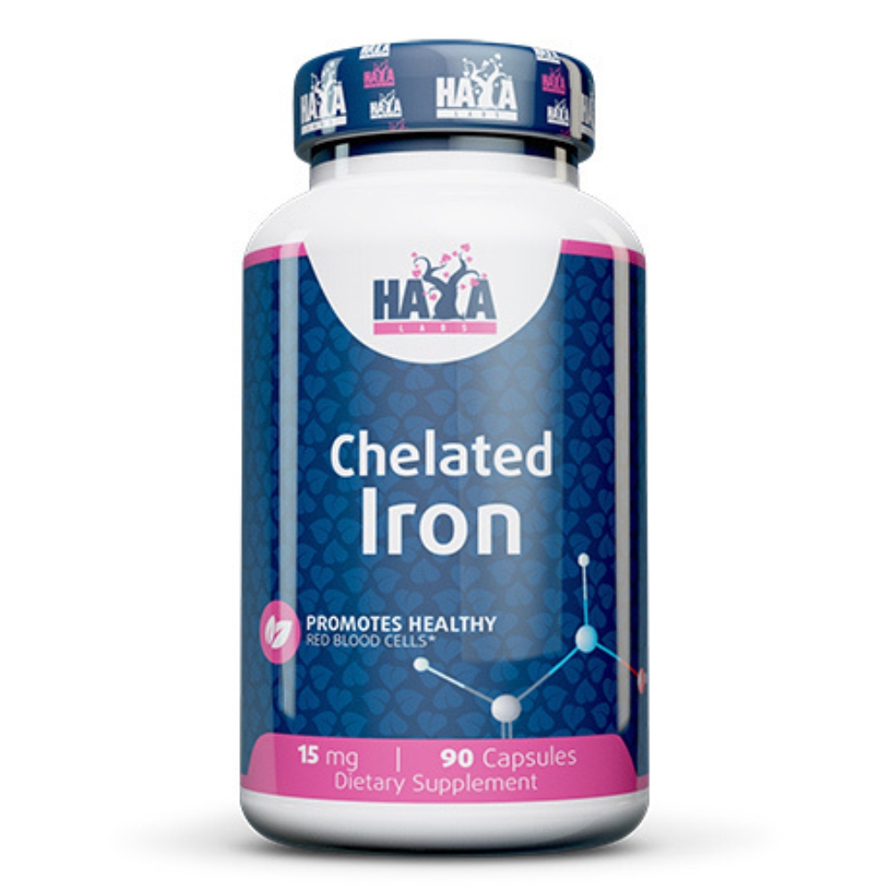Витамины HaYa Labs Chelated  Iron 15 mg 90 caps