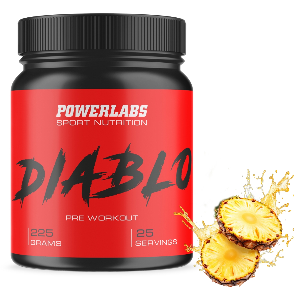 Предтренировочный комплекс Powerlabs Diablo Предтренировочный комплекс 225 g Ананас