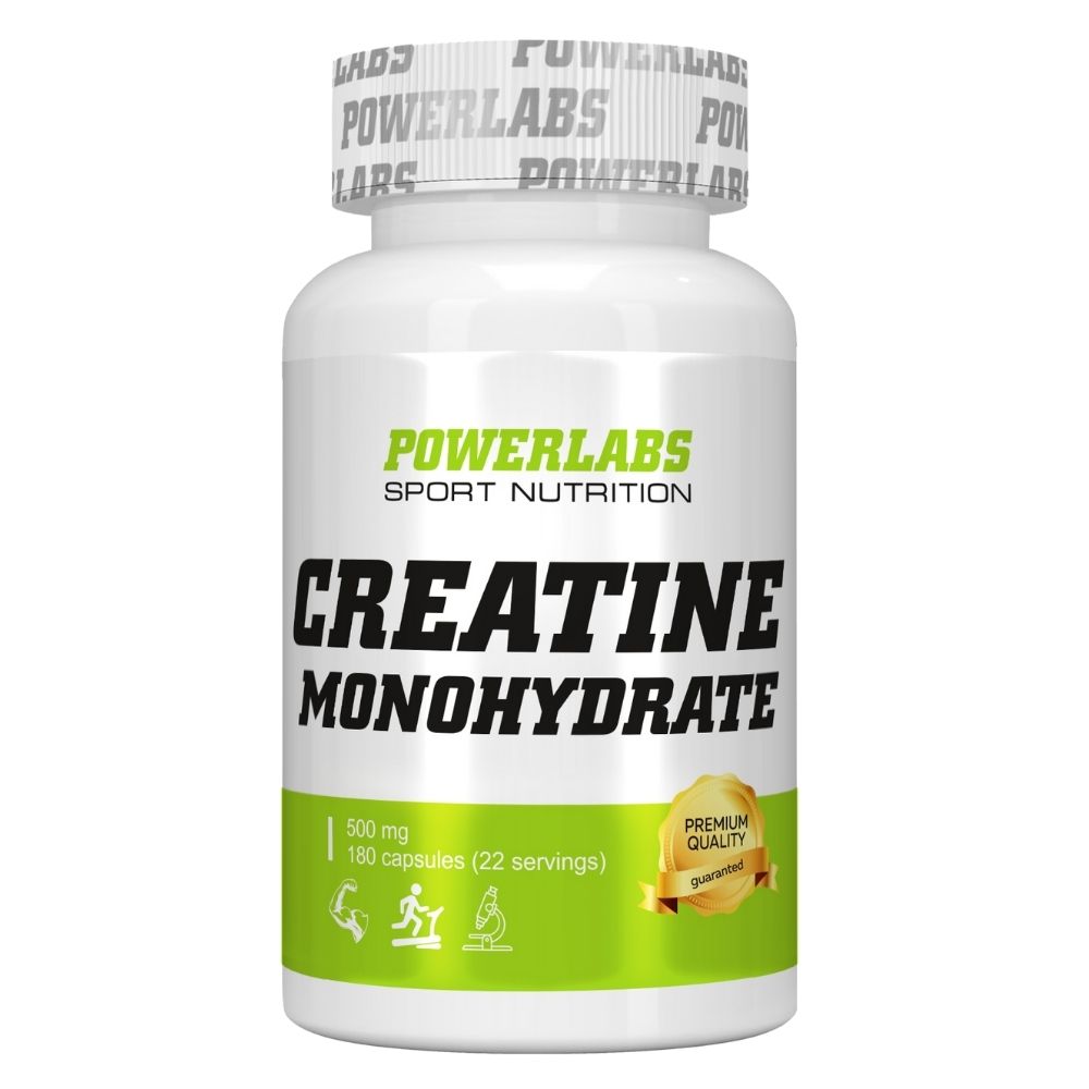 Креатин PowerLabs Креатин моногидрат Creatine Monohydrate 180 caps