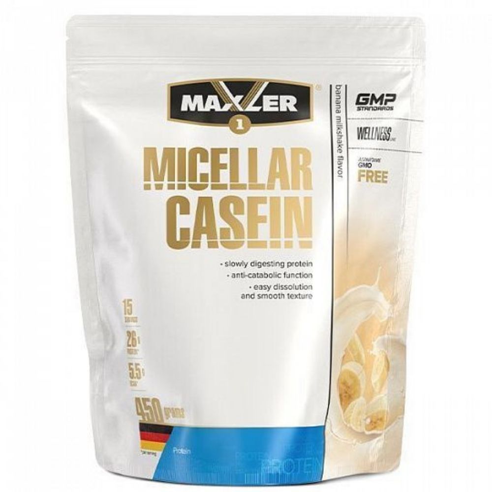 Протеин Maxler Micellar Casein 450 g Бананово-молочный коктейль