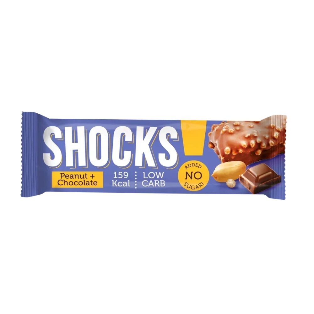 Батончик SHOCKS 35 g Арахис в шоколаде
